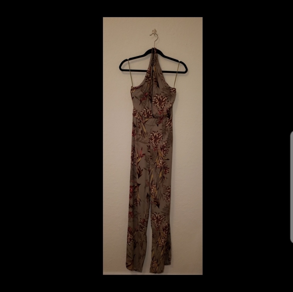 Floral tie up jumper